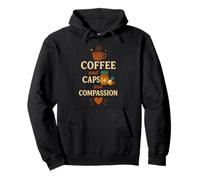 Coffee Caps and Compassion Pharmacy Technician Nurse Pullover Hoodie