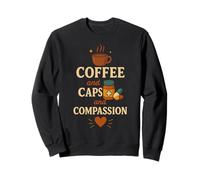 Coffee Caps and Compassion Pharmacy Technician Nurse Sweatshirt