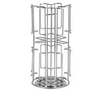 Coffee Capsule Holder Stand Rack Sturdy Rotatable Storage Shelf for Kitchen Countertop Living Room Table Bedroom Made of Iron 16x16x31 2cm 64 Capsules Capacity