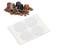 Coffee Capsules Foil, Aluminum Foils Lids Seals 45MM Coffee Pod Lids Seals Aluminum Foil Lids for Refillable Coffee Capsules (120pcs)