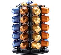 Coffee Capsules Holder for Nespresso 360 Degree Rotation with Central Additional Pod Storage (40+)