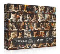 Coffee Cat 1000 pieces jigsaw puzzle