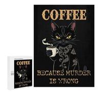 Coffee Cat Gone Wrong Hobby Jigsaw Puzzle for Adults, 500 PCS, An Enjoyable Family Activity for Time Spent Together, at Home