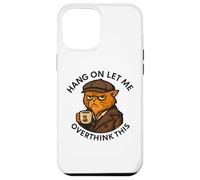 Coffee Cat, Hang On Let Me Overthink This, funny meme Cats Case for iPhone 12 Pro Max