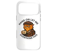 Coffee Cat, Hang On Let Me Overthink This, funny meme Cats Case for iPhone 17 Pro Max