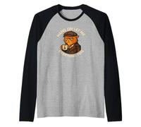 Coffee Cat, Hang On Let Me Overthink This, Funny Meme Cats Raglan Baseball Tee
