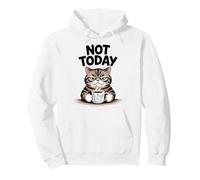 Coffee Cat Lover Cat Mom Cat Dad Not Today Pullover Hoodie
