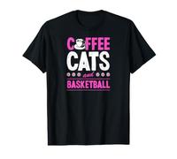 Coffee Cats and Basketball Value Graphic T-Shirt