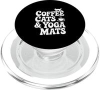 Coffee Cats and Yoga Mats Zen Vibes for Cat Lovers PopSockets PopGrip for MagSafe