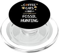 Coffee Cats & Fossil Hunting Fossils Collecting PopSockets PopGrip for MagSafe