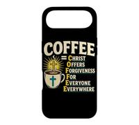 COFFEE Christ Offers Forgiveness Faith Quote Case for iPhone Air