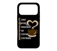 Coffee Christ Offers Forgiveness For Everyone Everywhere Case for iPhone 17 Pro Max