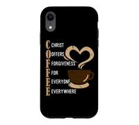 Coffee Christ Offers Forgiveness For Everyone Everywhere Case for iPhone XR