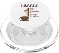 Coffee Christ Offers Forgiveness for Everyone Everywhere PopSockets PopGrip for MagSafe