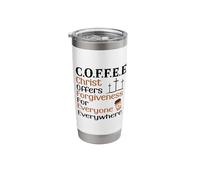 Coffee Christ Offers Forgiveness for Everyone Everywhere Stainless Steel Insulated Tumbler