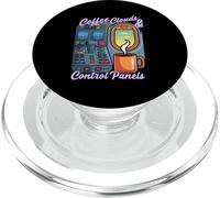 Coffee clouds and control panels PopSockets PopGrip for MagSafe