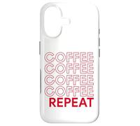Coffee Coffee Repeat Funny Caffeine Addicted Barista Java Case for iPhone 17