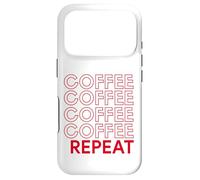 Coffee Coffee Repeat Funny Caffeine Addicted Barista Java Case for iPhone 17 Pro
