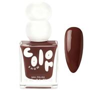 Coffee-Colored Nail Polish-Quick Dry, Coffee Brown Nail Varnish, Long Lasting High Glossy Water-Based Formula, No Cure Needed for DIY Home Manicure, 1PCS