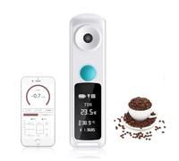 Coffee Concentration Meter, 0~32% Brix & 0~26% TDS Tester, Bluetooth Enabled, Temperature Compensation, Quick 2 Seconds Test for Drip Coffee