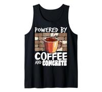 Coffee Concrete Caffeine Coffee Lovers Mason Bricklayer Tank Top