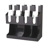 Coffee Condiment Organizer Holder Coffee Shops Disposable Paper Cup Dispenser for Cups Lids Sugars Creamers Stirrers Napkins Organizer,A