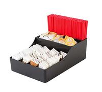 Coffee Condiment Organizer Holder Coffee Shops Disposable Paper Cup Dispenser for Cups Lids Sugars Creamers Stirrers Napkins Organizer,A