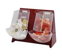 Coffee Condiment Organizer Holder Coffee Shops Disposable Paper Cup Dispenser for Cups Lids Sugars Creamers Stirrers Napkins Organizer,A