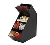 Coffee Condiment Organizer Holder Coffee Shops Disposable Paper Cup Dispenser for Cups Lids Sugars Creamers Stirrers Napkins Organizer,A