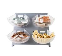 Coffee Condiment Organizer Holder Coffee Shops Disposable Paper Cup Dispenser for Cups Lids Sugars Creamers Stirrers Napkins Organizer,A