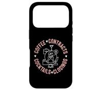 Coffee Contracts Cocktails Closings Case for iPhone 17 Pro
