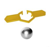 Coffee Cooling Ball 38mm Tool for Enjoying Your Beverages at the Perfect Temperature (Gold + 38mm silver)