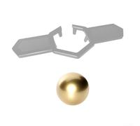 Coffee Cooling Ball 38mm Tool for Enjoying Your Beverages at the Perfect Temperature (Gray + 38mm gold)
