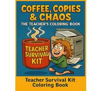 Coffee, Copies & Chaos - The Teacher’s Coloring Book: Survival Kit: The Coloring Book That Saves Teachers - A Funny and Stress-Relieving Gift for Educators, School Staff, and Burnt-Out Professionals