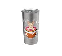 Coffee Cornish Rex Donut Stainless Steel Insulated Tumbler