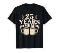 Coffee Couple 25 Years Married Silver Morning Ritual Mug T-Shirt