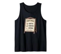 Coffee Crayons Crying - Vintage Diner Chalkboard Menu Sign Tank Top