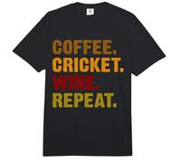 Coffee Cricket Wine Repeat Comfort Colors Adult Heavyweight T-Shirt