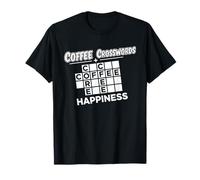 Coffee Crosswords + Happiness Design for Puzzle and Caffeine T-Shirt