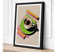 Coffee Culture Canvas Wall Art Print 18x12 Inch