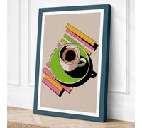 Coffee Culture Canvas Wall Art Print 24x16 Inch