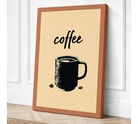 Coffee Culture Canvas Wall Art Print 30x20 Inch