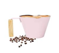 Coffee Cup - 100ml Double Spout Latte Measuring Mug with Scale, Stainless Steel Milk Frothing Cup with Handle, Precision Pitcher for Tea, Coffee, Hot Chocolate, Latte, Cappuccino, Espresso BRE