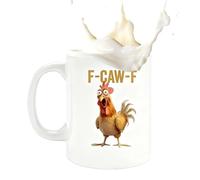 Coffee Cup | 350ml Cold Hot Drinks - Rooster Theme Ceramic Coffee Mug | for Home Camping Dorm Hotel Apartment Chocolate Milk Water Beer