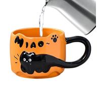 Coffee Cup,Cat Cute Drinkware - 380ml Animal Lovers Coffee Mug Cup | for Milk Latte Cappuccino Juice Soda Beer Kitchen Office Birthday Housewarming Party Men Women
