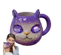 Coffee Cup | Cats Mineral Crystal Coffee Mug Tea Cup | Handmade Mug Cute Animal Decoration for Living Room Kitchen Gift Idea