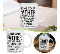 Coffee Cup Cup Becomes Your Must Have Novelty Coffee Christmas Special Holiday Birthday Novelty B (White, 8. 2x9. 5cm)