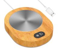 Coffee Cup Heater, Rechargeable Beverage Heater, 55°65℃, Constant Temperature, Tea Cup Warmer, USB Rechargeable Optimal Heater, Wood Fiber, Coffee Heater,