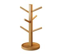 Coffee Cup Holder - Compact Rack, 31x13cm Tiered Organizer Stand, Vertical Mug Tree | Space Saving Storage for Cabinet Living Room Hotel Office Restaurant Party Wedding Event Countertop