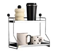 Coffee Cup Holder for Countertop - 2 Tier Coffee Cup Storage Rack Maximizes Organization Friendliness | Multifunctional Cup Holder for Desk, Tis